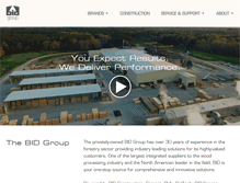 Tablet Screenshot of bidgroup.ca